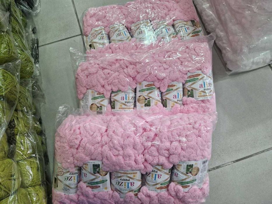 Прежди Bonbon, Alize Puffy, 100% вълна - много цветове на едро