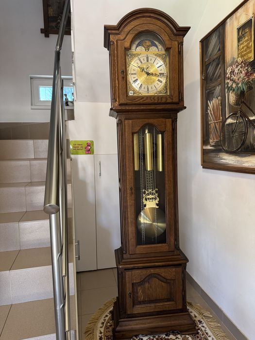 Ceas Pendul//Podea//Hermle//Secundar//Fazele Lunii//Sertar