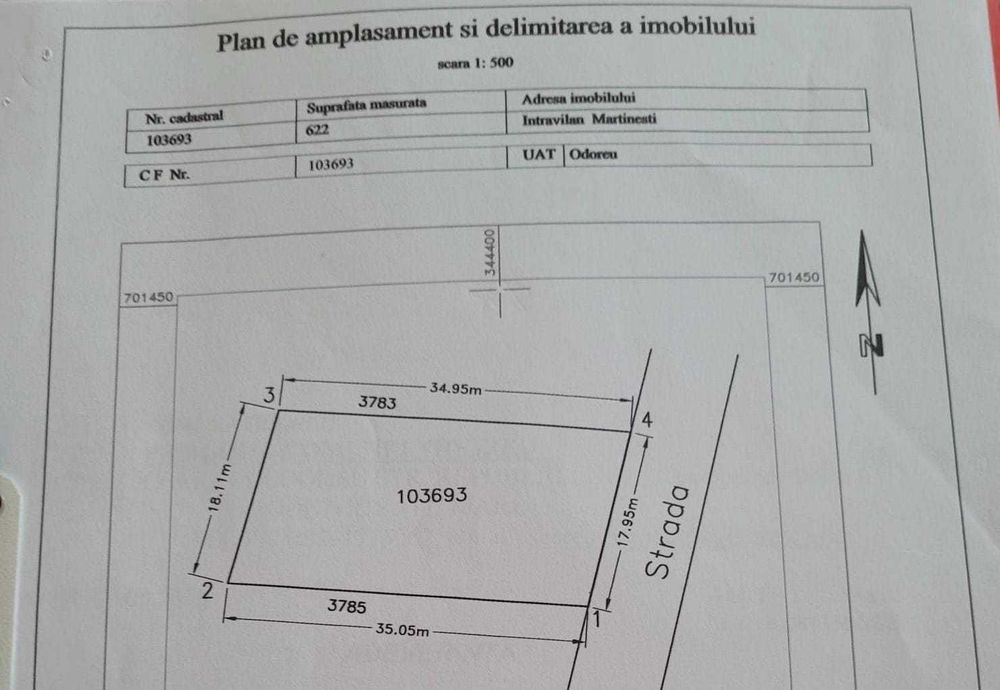 Vand teren pentru constructie casa