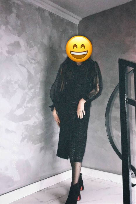 Вечернее твидовое платье