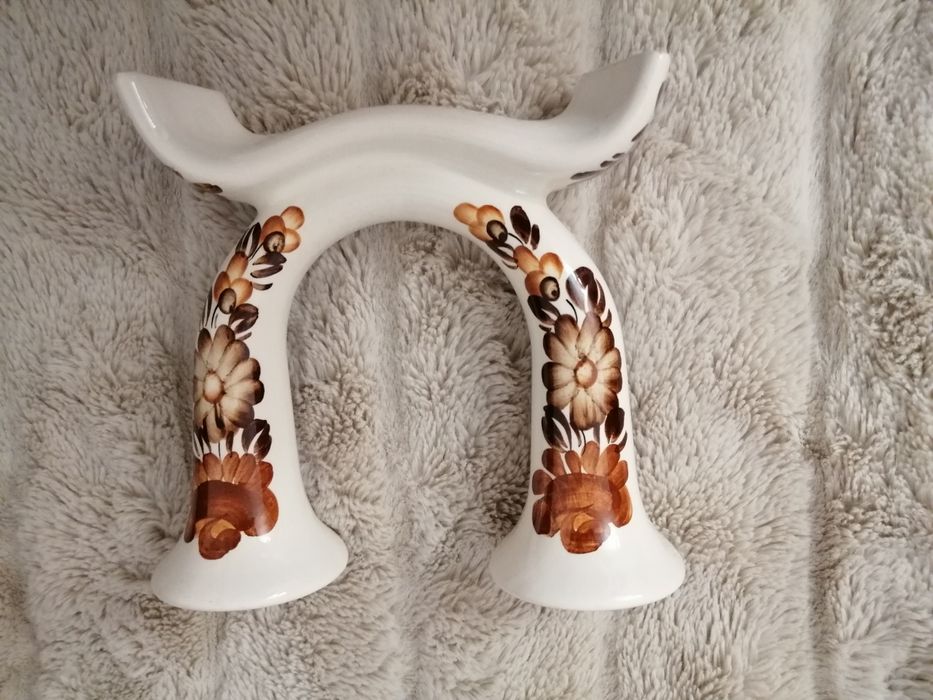 Полски керамичен винтидж свещник на минимум 60 години