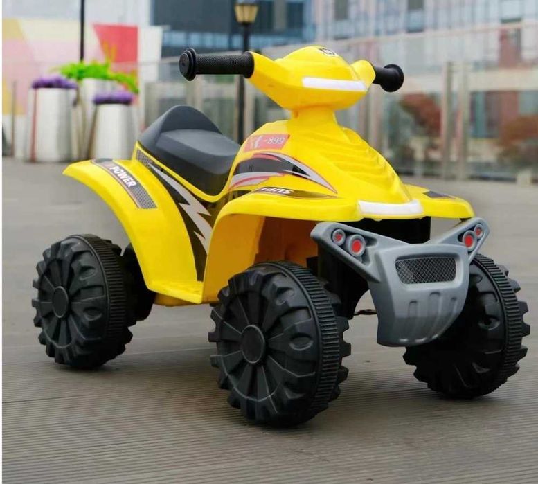 Atv electric pentru copii Nichiduta X Power Yellow 35W cu muzica, lumini, sunete si pornire la buton