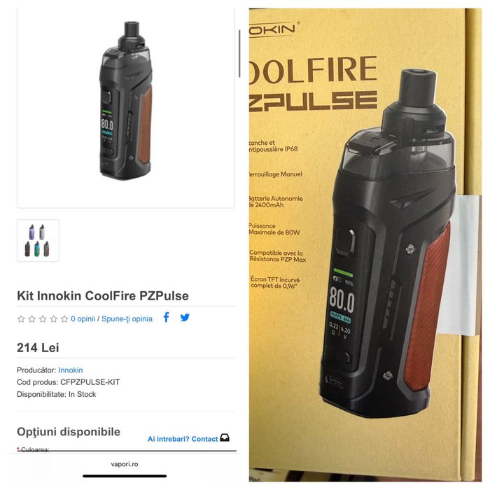 Tigara electronica Innokin  COOLFIRE PZ Pulse