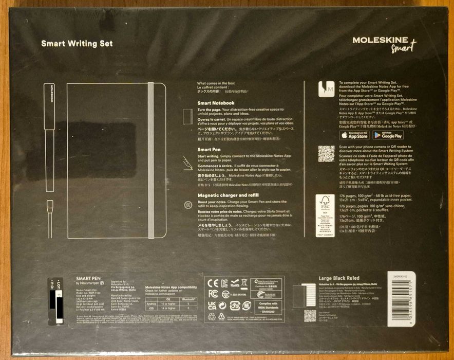 OCAZIE Moleskine Smart Writing Set Negru NOU SIGILAT