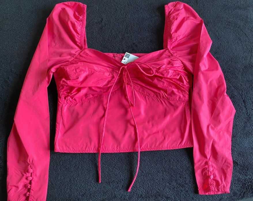 Bluza/camasa pentru petreceri/sarbatori, cu decolteu, Mango, XS-S