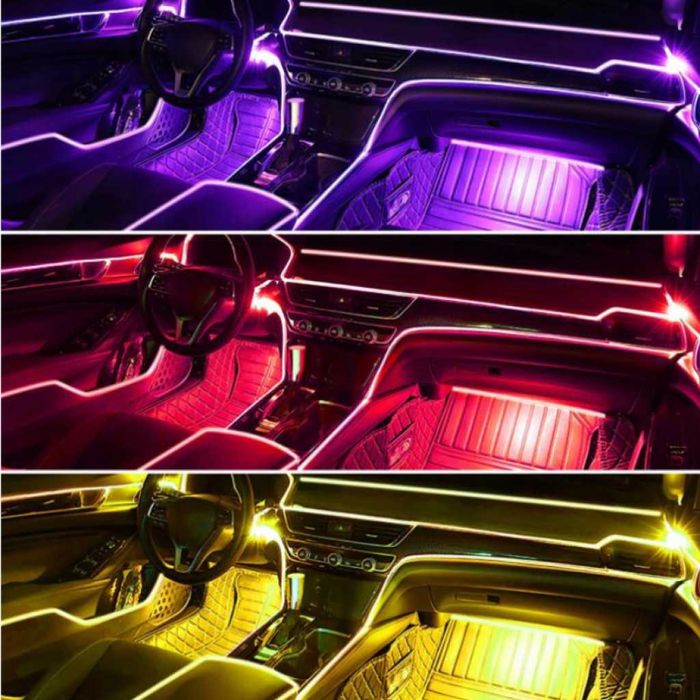 RGB LED осветление за автомобил с Bluetooth и музикален режим
