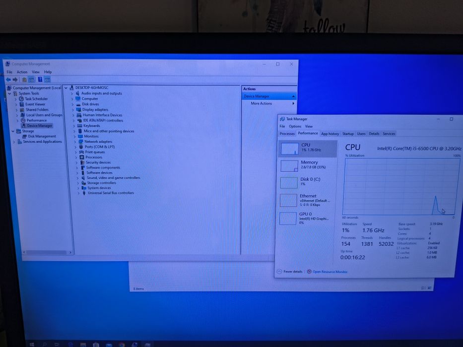 Vând PC calculator Fujitsu P757, i5 6500 3.2Ghz,8gb Ddr4,Ssd 256gb