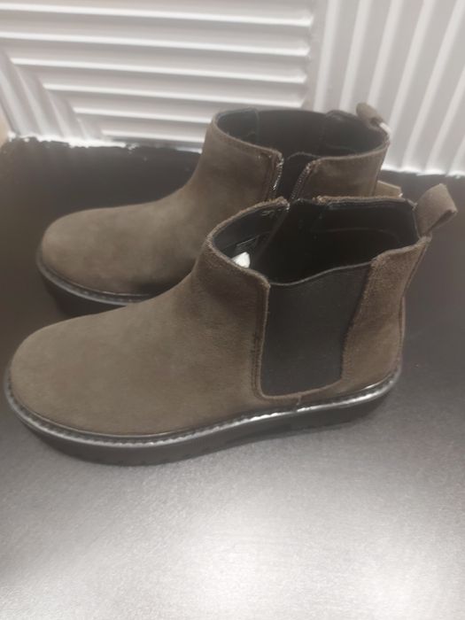 Сапоги натуральный замшевый