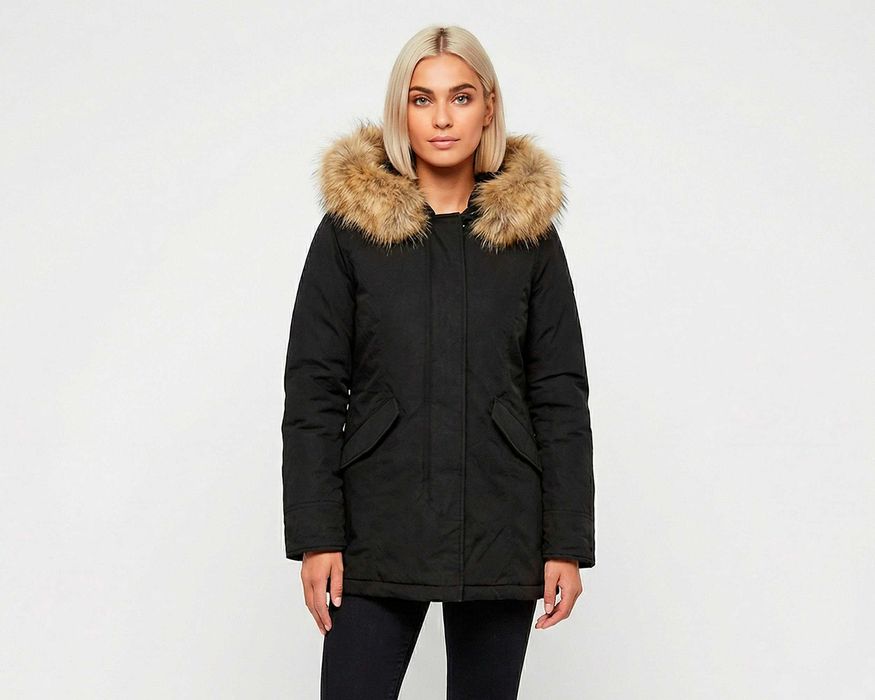 Woolrich Arctic Ramar cloth Пухено дамско яке с пух размер L