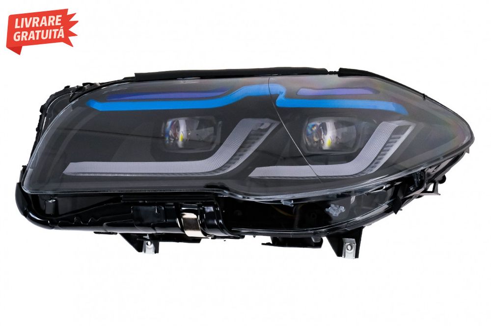 Faruri Full LED BMW F10 F11 5 Seria (2011-2013) cu Xenon Conversie la