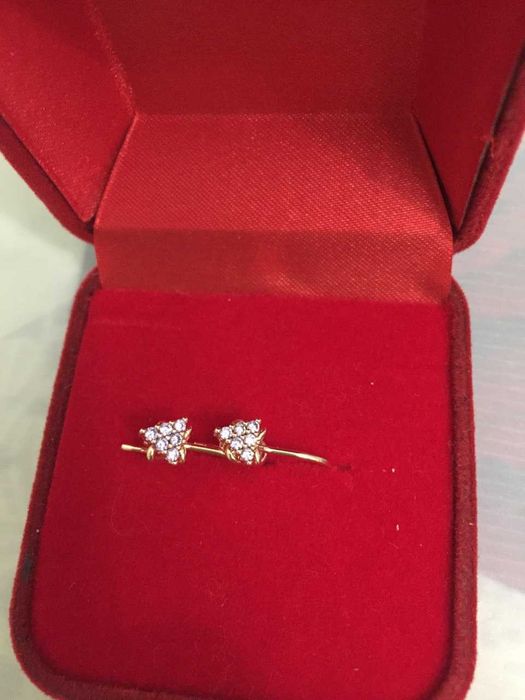 Детские серёжки со стразами