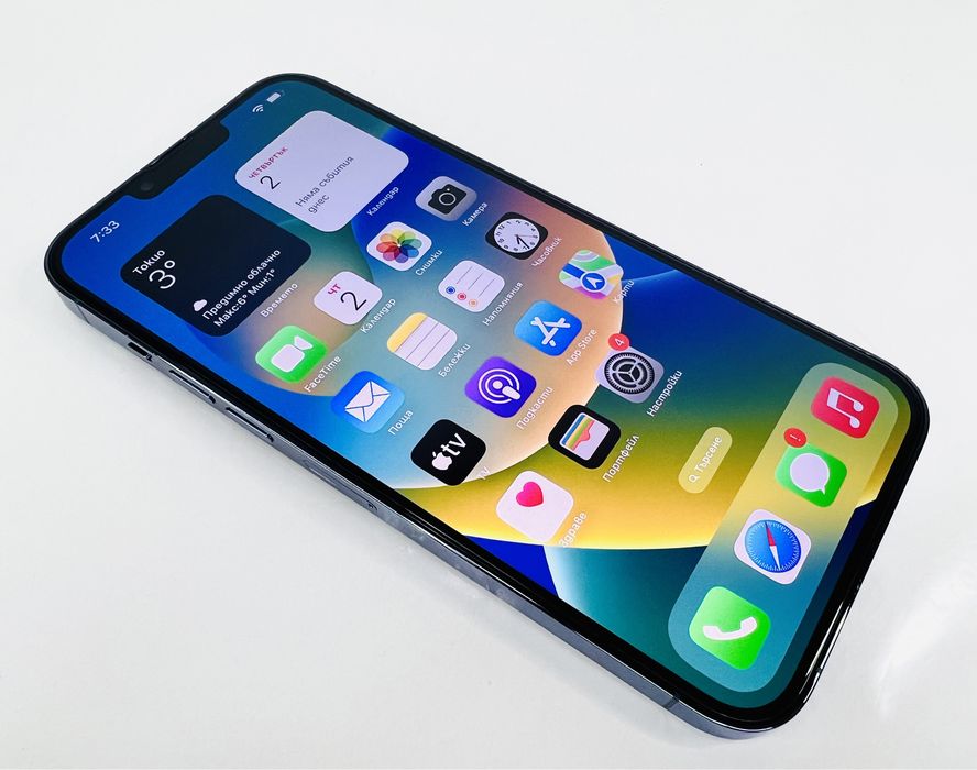 Apple iPhone 13 Pro Max 128GB Sierra Blue Перфектен! Гаранция!