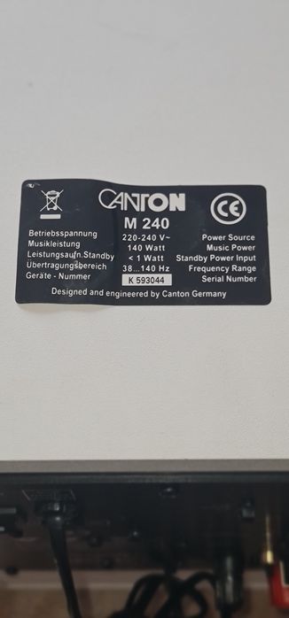 Subwoofer Canton M240 activ
