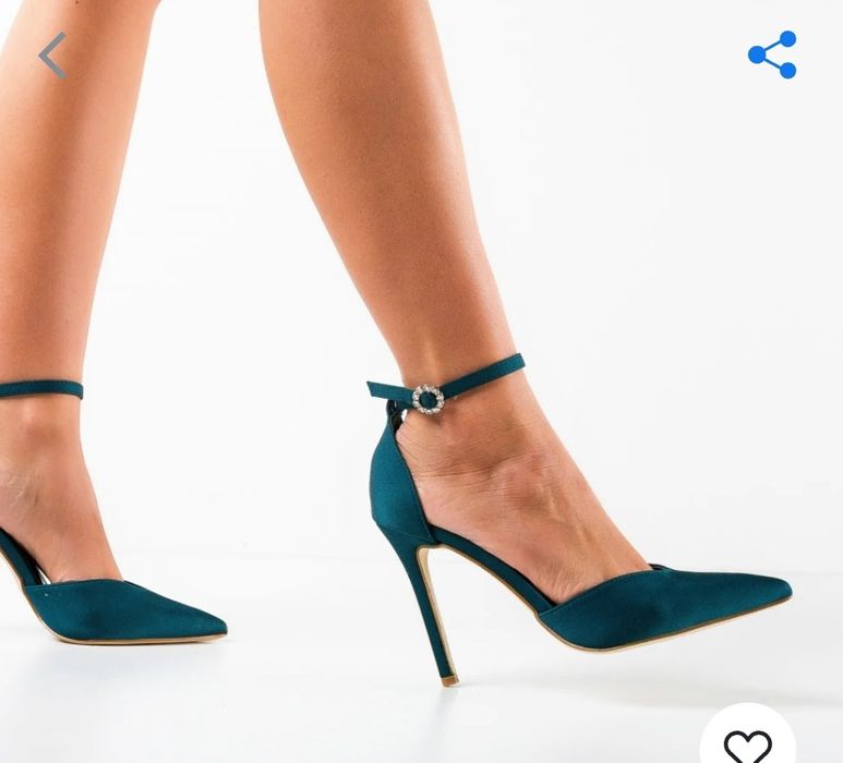 Pantofi Botinelli verzi, marime 37