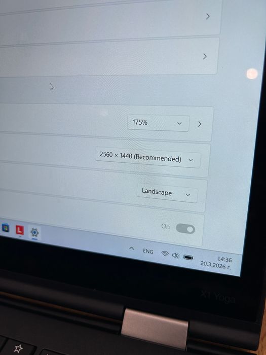 Като нов! Лаптоп Lenovo X1 Yoga Gen2 i7/16GB RAM/512GB SSD, ТЪЧ, гар.