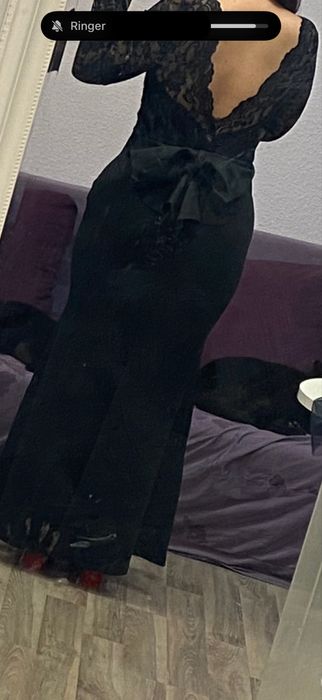 Черна бална рокля