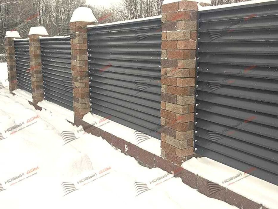 Забор жалюзи еврожалюзи