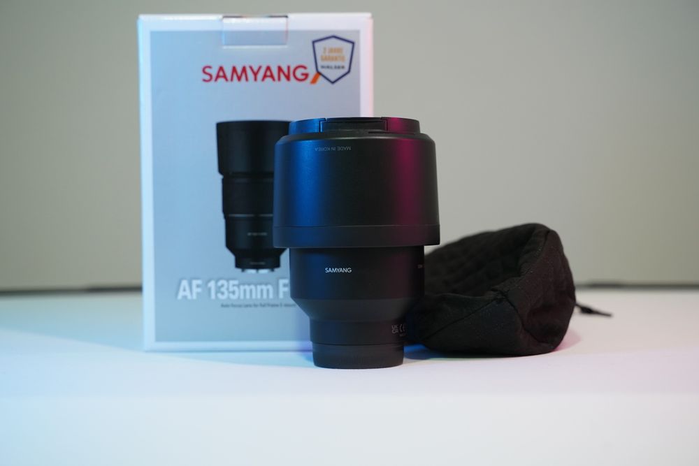Samyang AF 135mm f/1.8 FE за Sony – Като нов + Гаранция