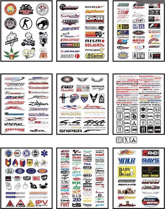 Стикери за мотори,колелета,тротинетки и др.