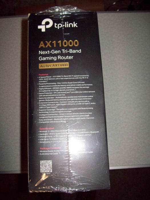 TP-Link AX11000 Gaming Router Wi-Fi 6 (Archer AX11000) – Нов, неразопакован