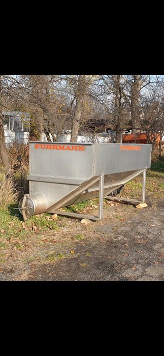 Buncăr Bazin Inox de primire struguri 3.5 tone