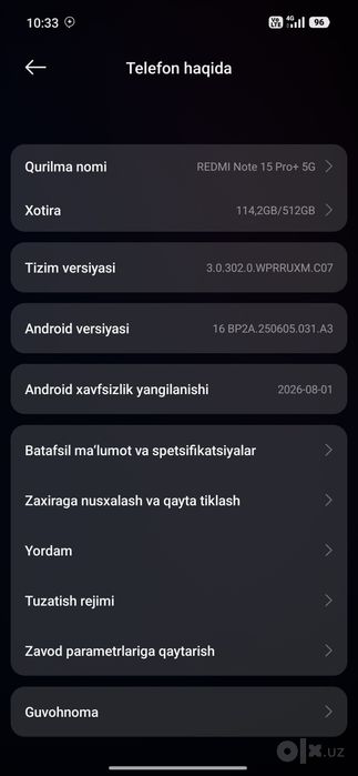 Redmi  Not 15 Pro + 5G