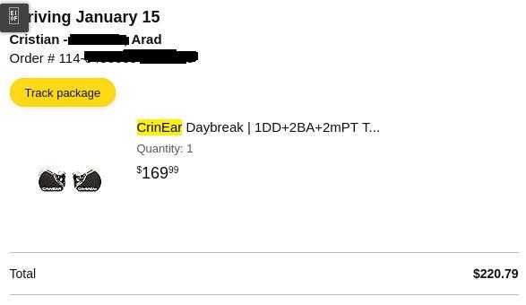 CrinEar Daybreak (Casti in-ear/IEM)