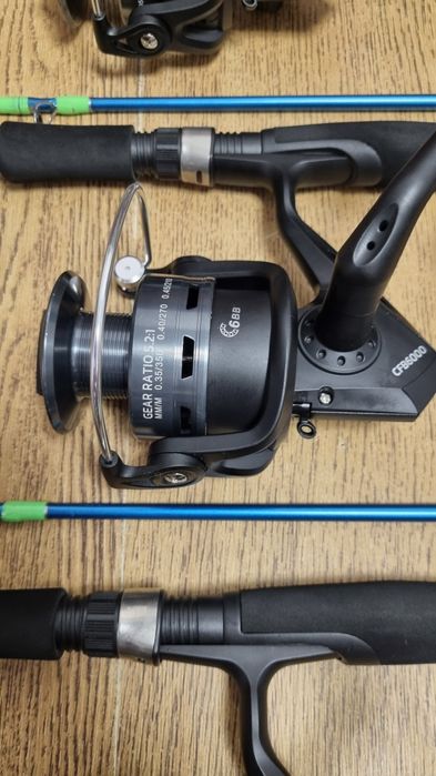 SET 4 Lansete SAIMINO WHITE AMUR 2,10M 80-200g + 4 Mulinete FL CFB6000