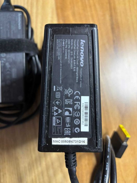 Докинг станция Lenovo ThinkPad OneLink с адаптер