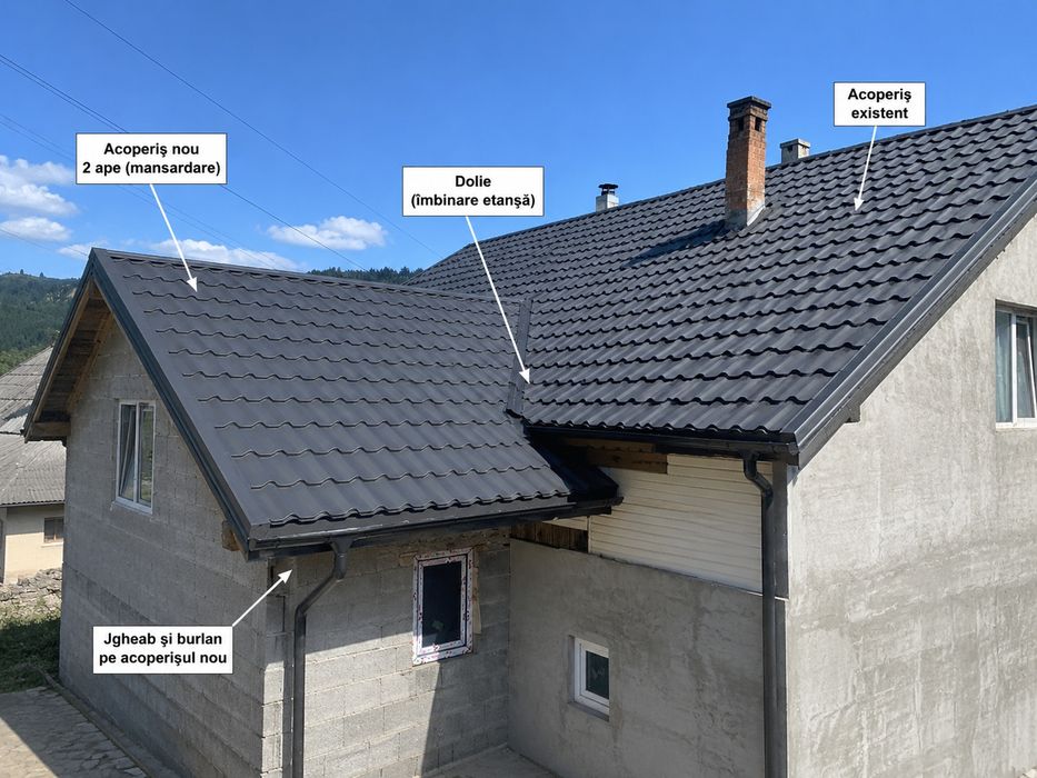 Montaj Acoperisuri – Reparatii acoperisuri – Mansardare – Dulgherie: 

Va punem la dispozitie servicii de montaj acoperisuri, reparatii