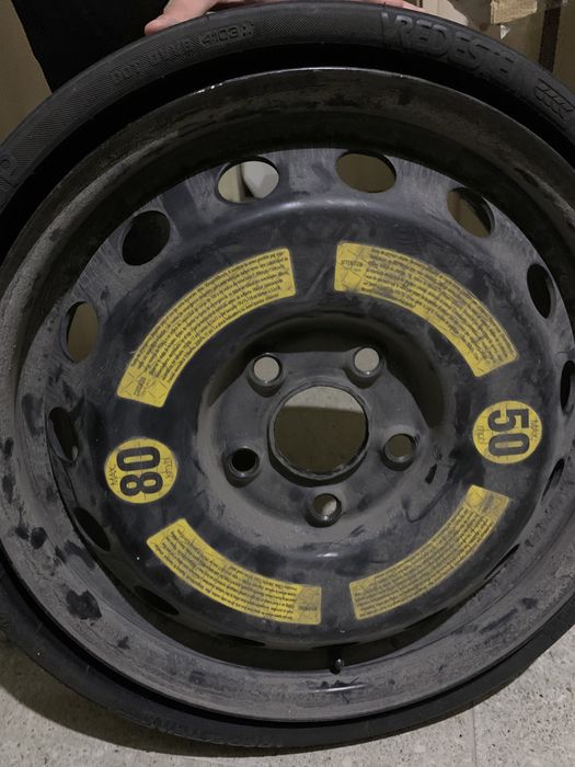 Вътрешна резервна гума сгъваема