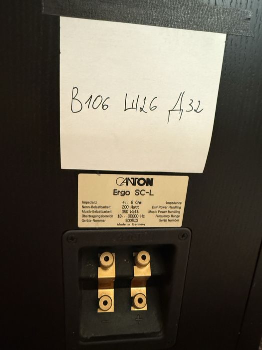 Canton Ergo SC-L Качествени тонколони