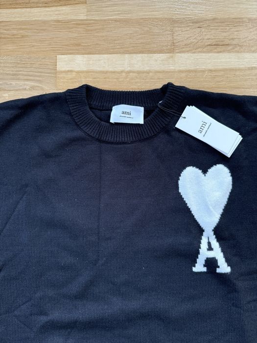 Pulover Ami Paris Negru / Alb