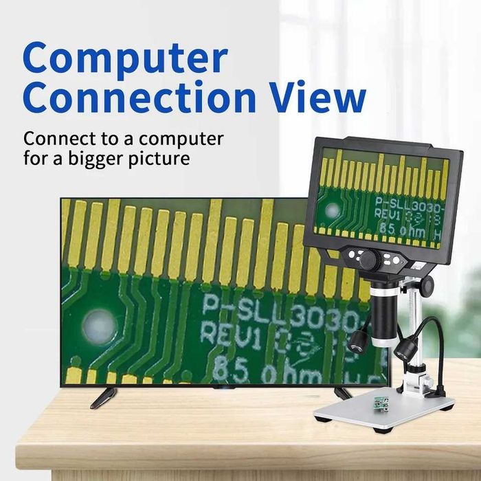 Microscop industrial  lcd acumulator