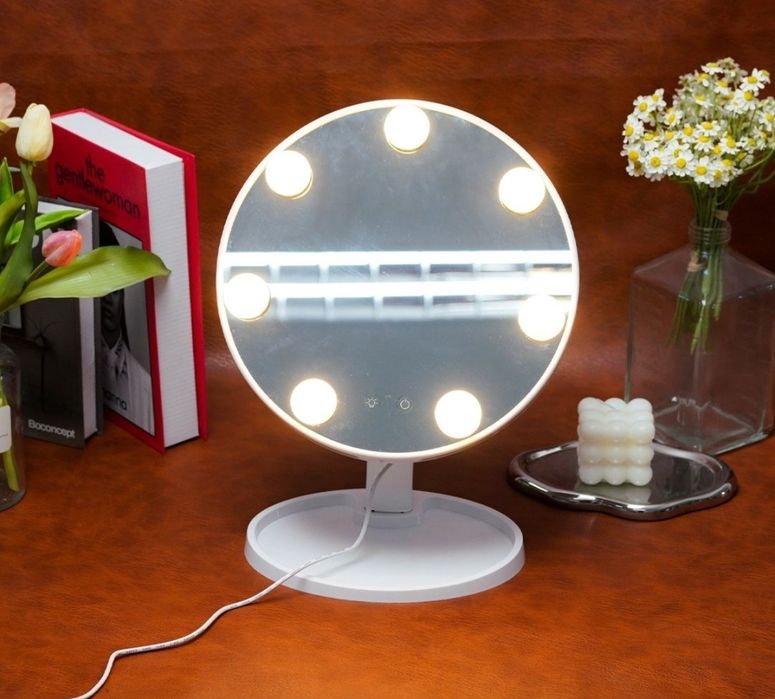 Зеркало с подсветкой гримерное настольное зеркало c подсветкой для мак