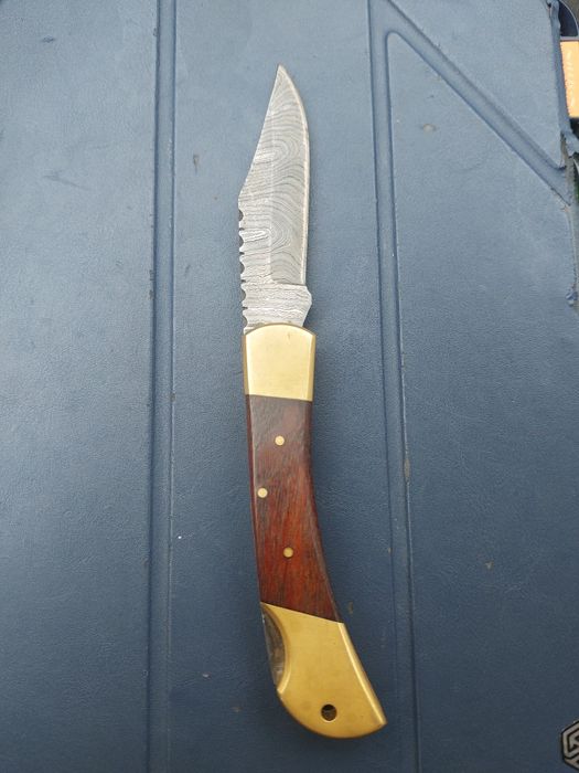 Briceag lama Damasc original Croco Knives