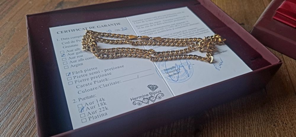 Lănțișor de aur 18k (NOU)