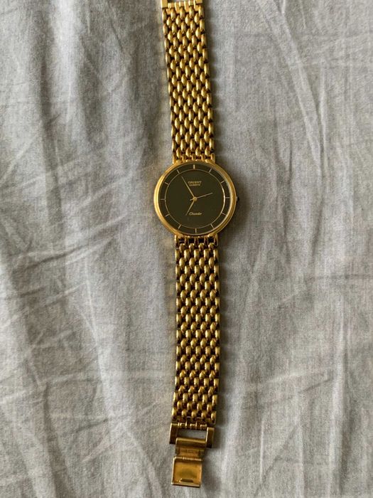 ORIENT Quartz SHANDOR 22 k. Gold plated, JAPAN