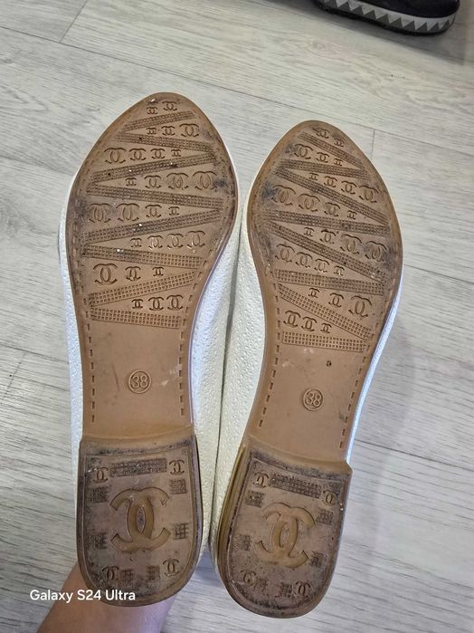 Свадебные балетки белые