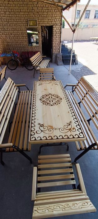 Дачный стол стуллар