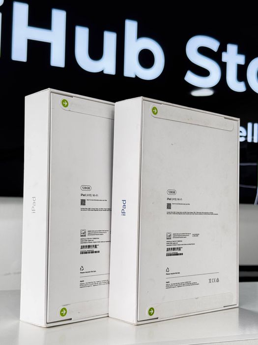 iPad (A16) • 128GB • Wi-Fi • White & Blue (Original)