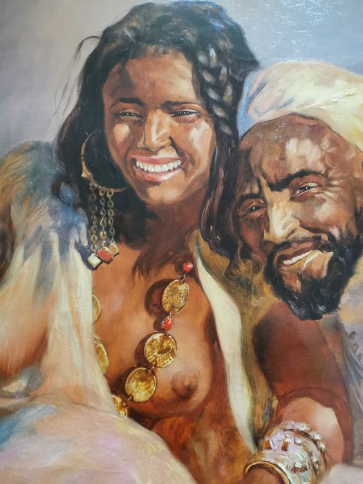 Tablou vechi ulei pe panza