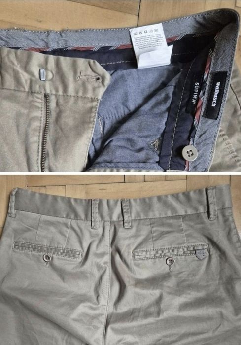 Pantaloni bărbați, chino Walbusch, Sim fit - Bumbac Supima - 48