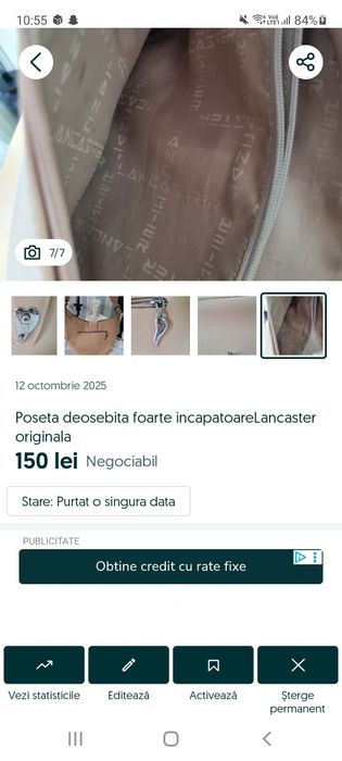 Poseta originala Lancaster