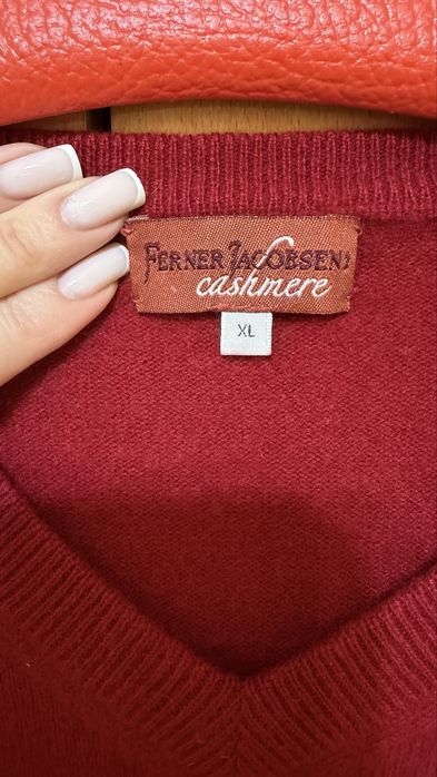 Пуловер Ferner Ferner Jacobsen. Размер XL/2Xl. 100% Kaшмир
