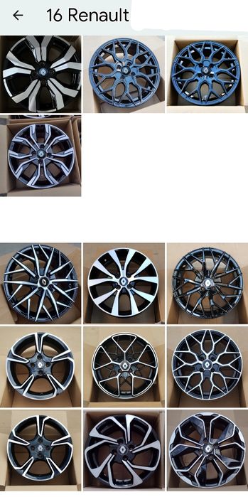 Jante 16 Renault Clio Megane Zoe Captur Modus Scenic Twingo 4 x 100 R1