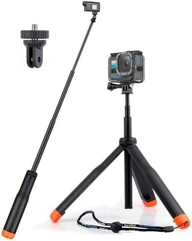 Нов Телескопичен водоустойчив селфи стик с трипод за екшън камера DJI