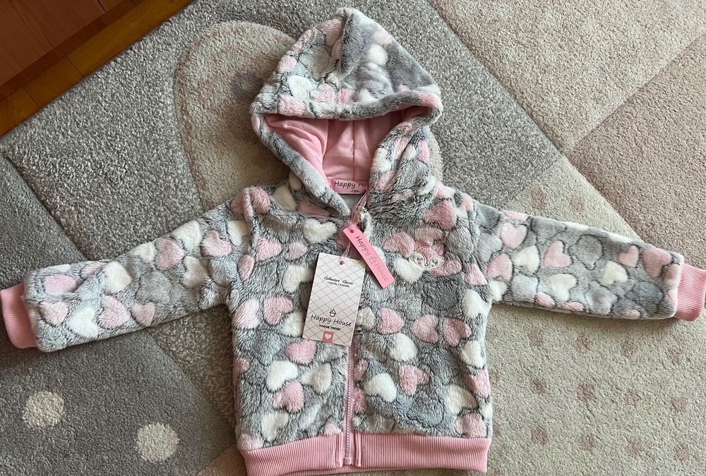 Hanorac fleece fetite 18 luni