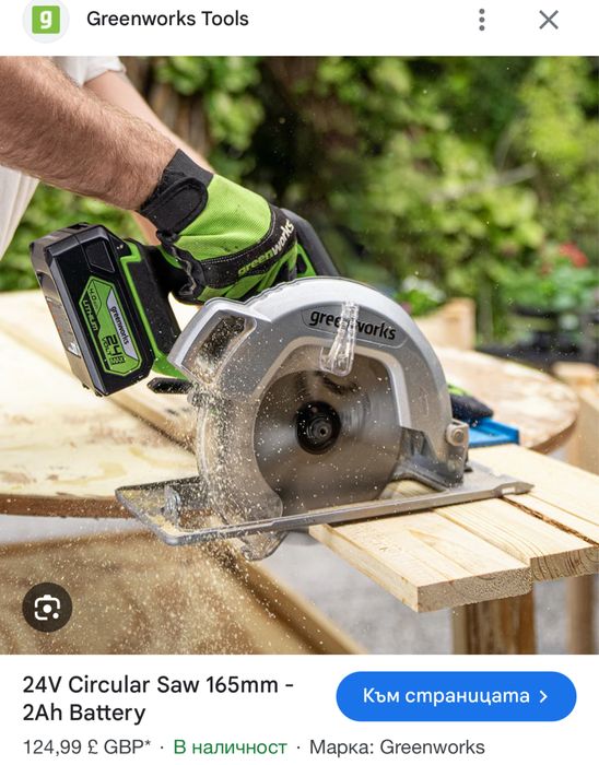 Greenworks tools Circular Saw