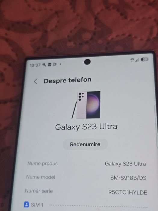 Samsung s23ultra roz impecabil